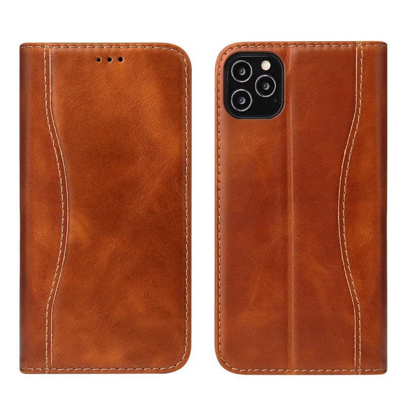 Genuine Leather Wallet-style Flip iPhone Case